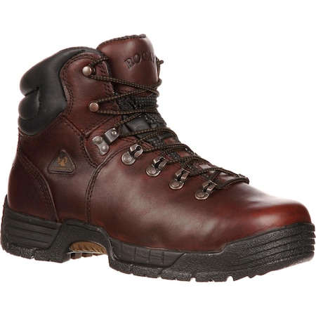 Rocky Men's Waterproof Work Boots, 9 M, Steel Toe, 6 in H, Dark Brown, FQ0006114 FQ0006114